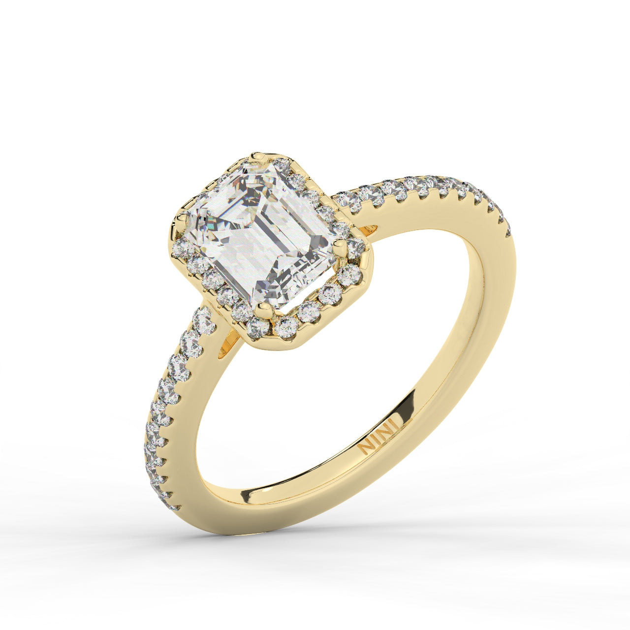 Hailey Engagement Ring - 1.50 Ct Emerald