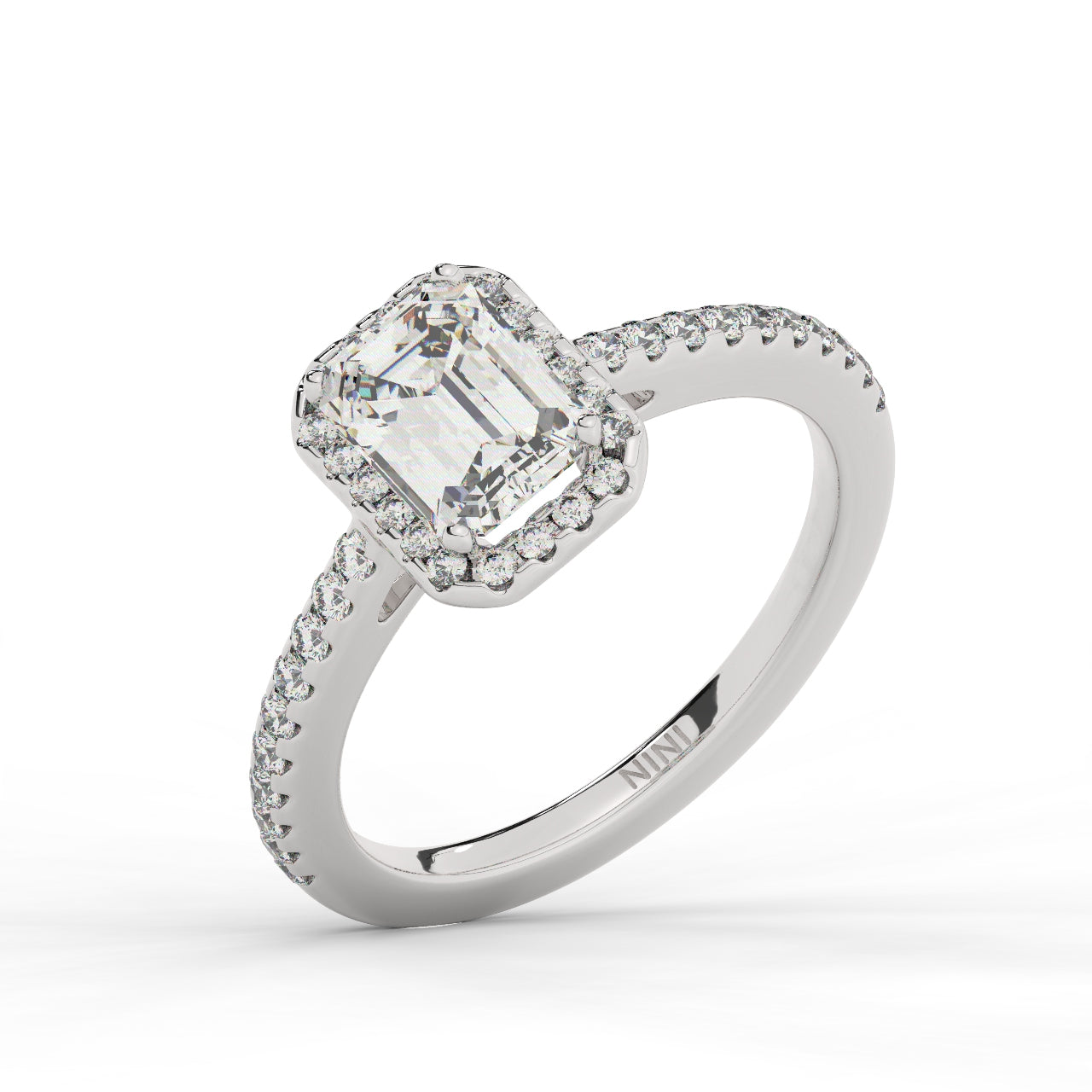 Hailey Engagement Ring - 1.50 Ct Emerald