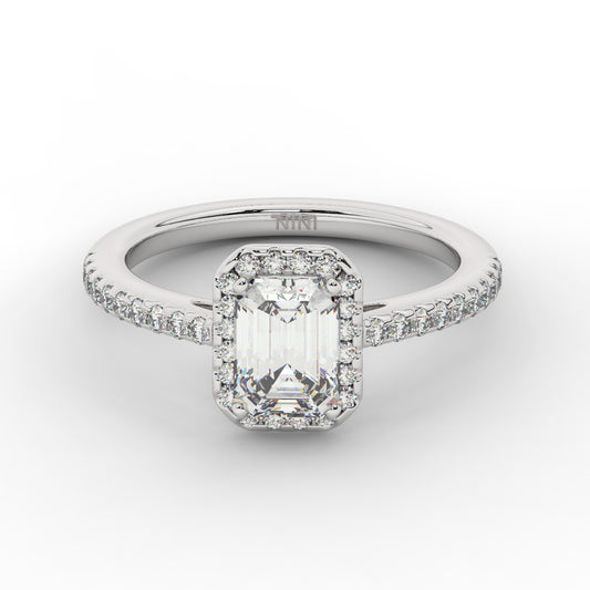 Hailey Engagement Ring - 1.50 Ct Emerald