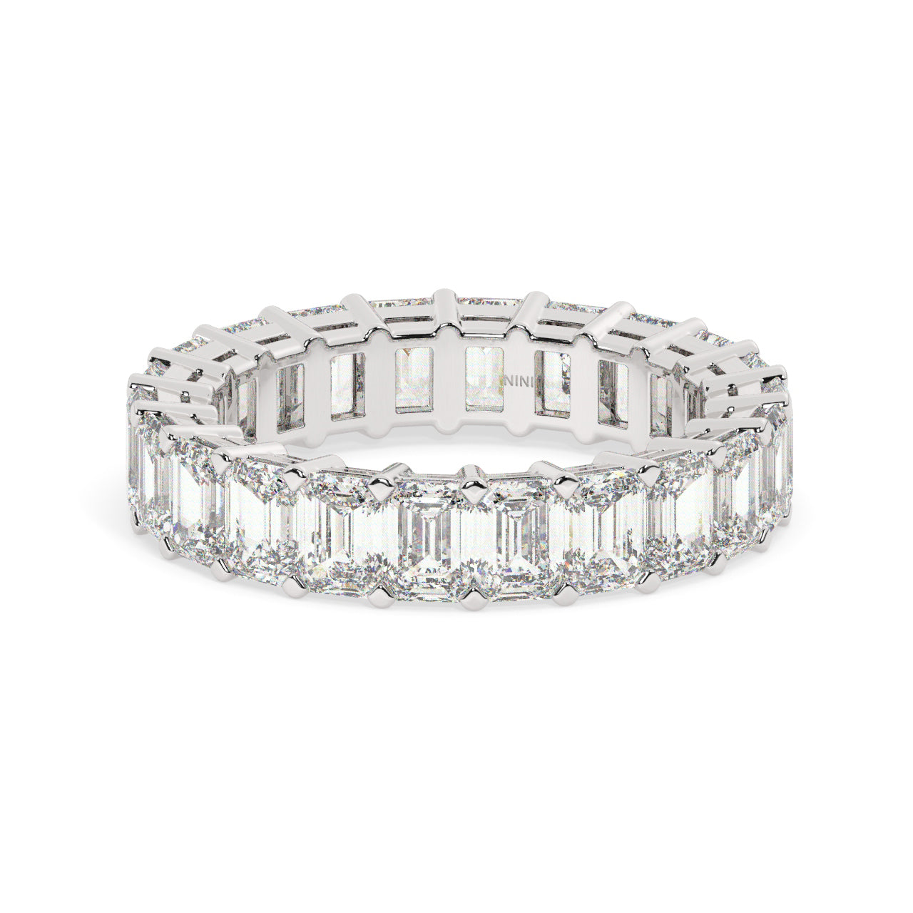 Emerald Cut Diamonds Eternity Ring - 0.25 Ct