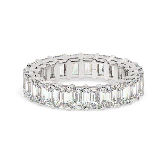 Emerald Cut Diamonds Eternity Ring - 0.25 Ct
