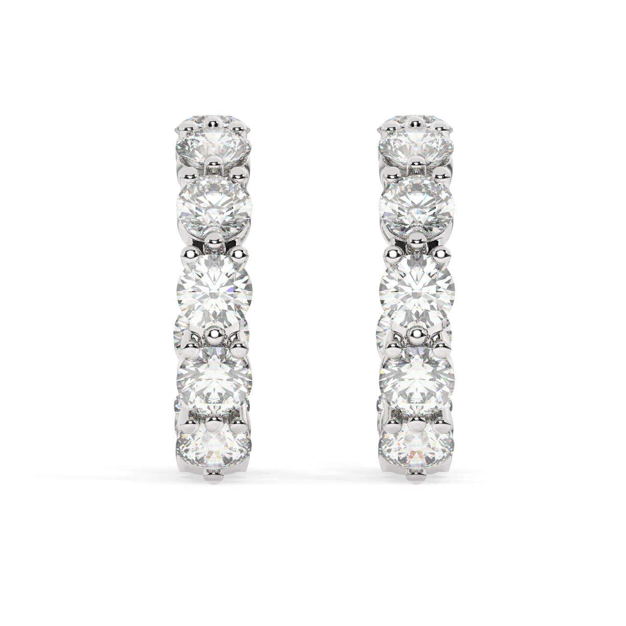 Diamond Hoop Earrings