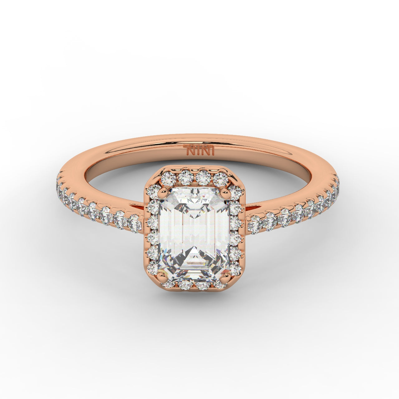 Hailey Engagement Ring - 1.50 Ct Emerald