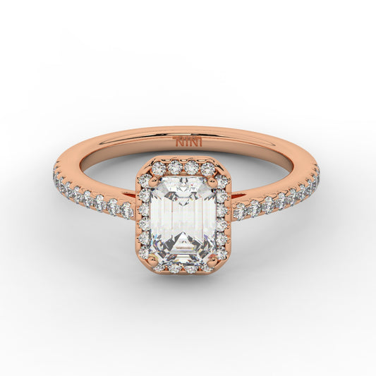 Hailey Engagement Ring - 1.50 Ct Emerald