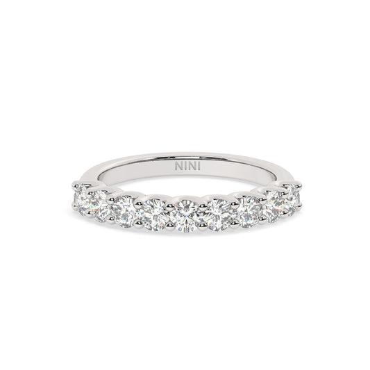 Half Eternity Diamond Ring - 0.70 Ct