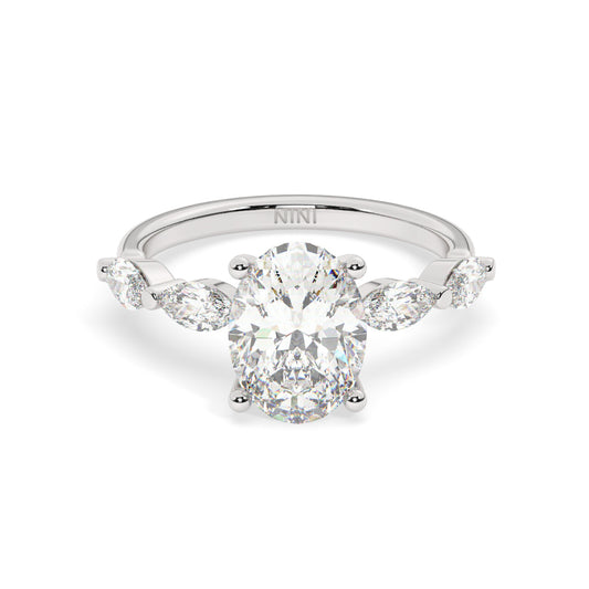 Shani Engagement Ring - 1.50 Ct Oval