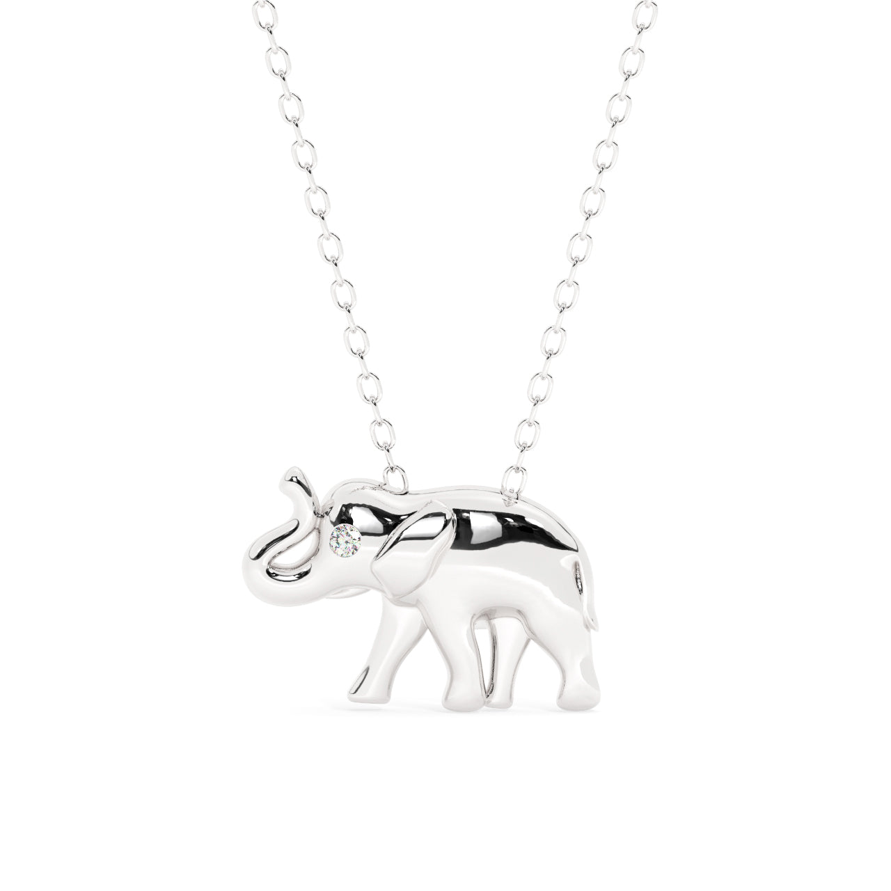 Elephant Diamond Necklace
