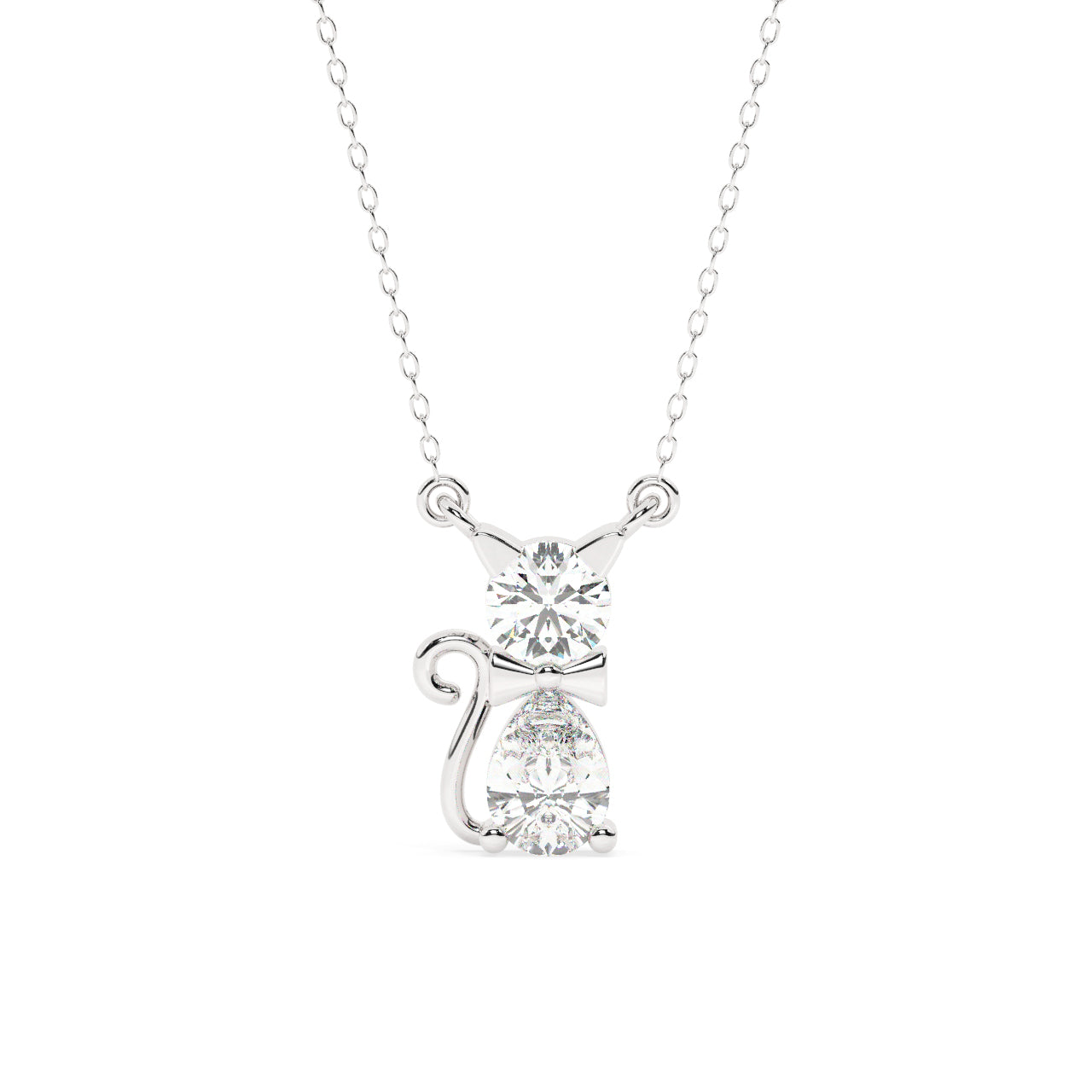 Cat Diamond Necklace