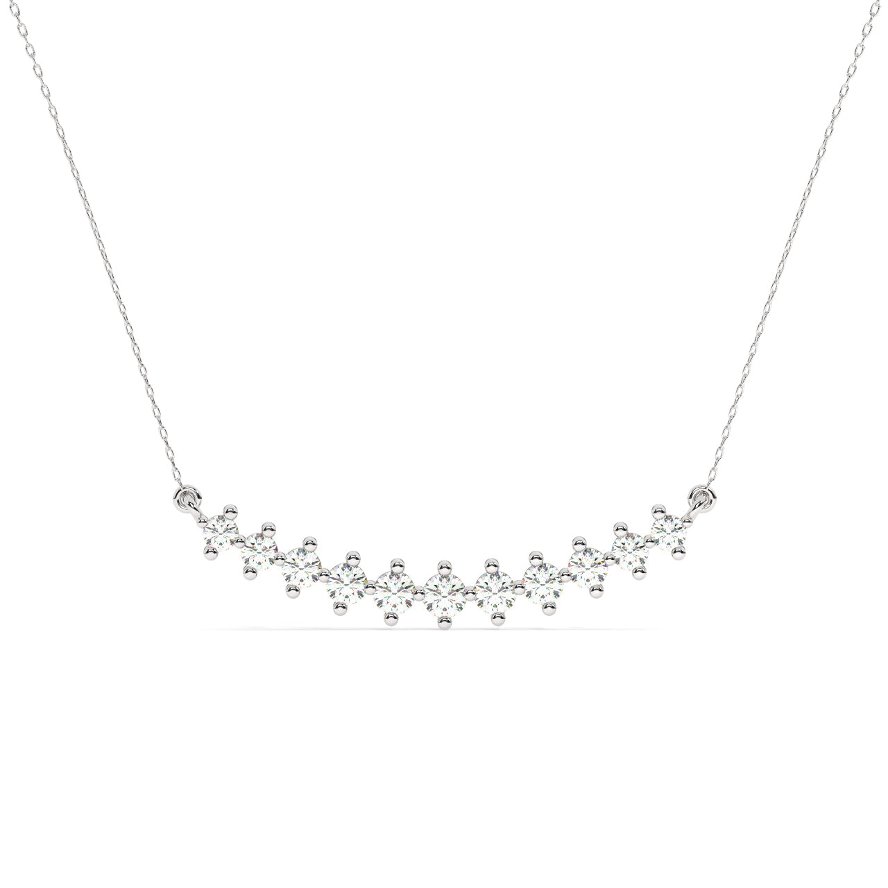 Diamonds Line Necklace