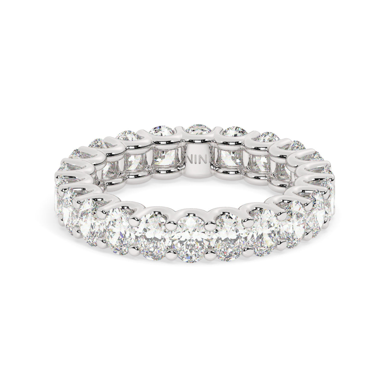 Oval Diamonds Eternity Ring - 0.15 Ct