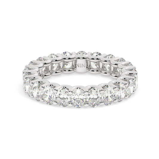 Oval Diamonds Eternity Ring - 0.15 Ct
