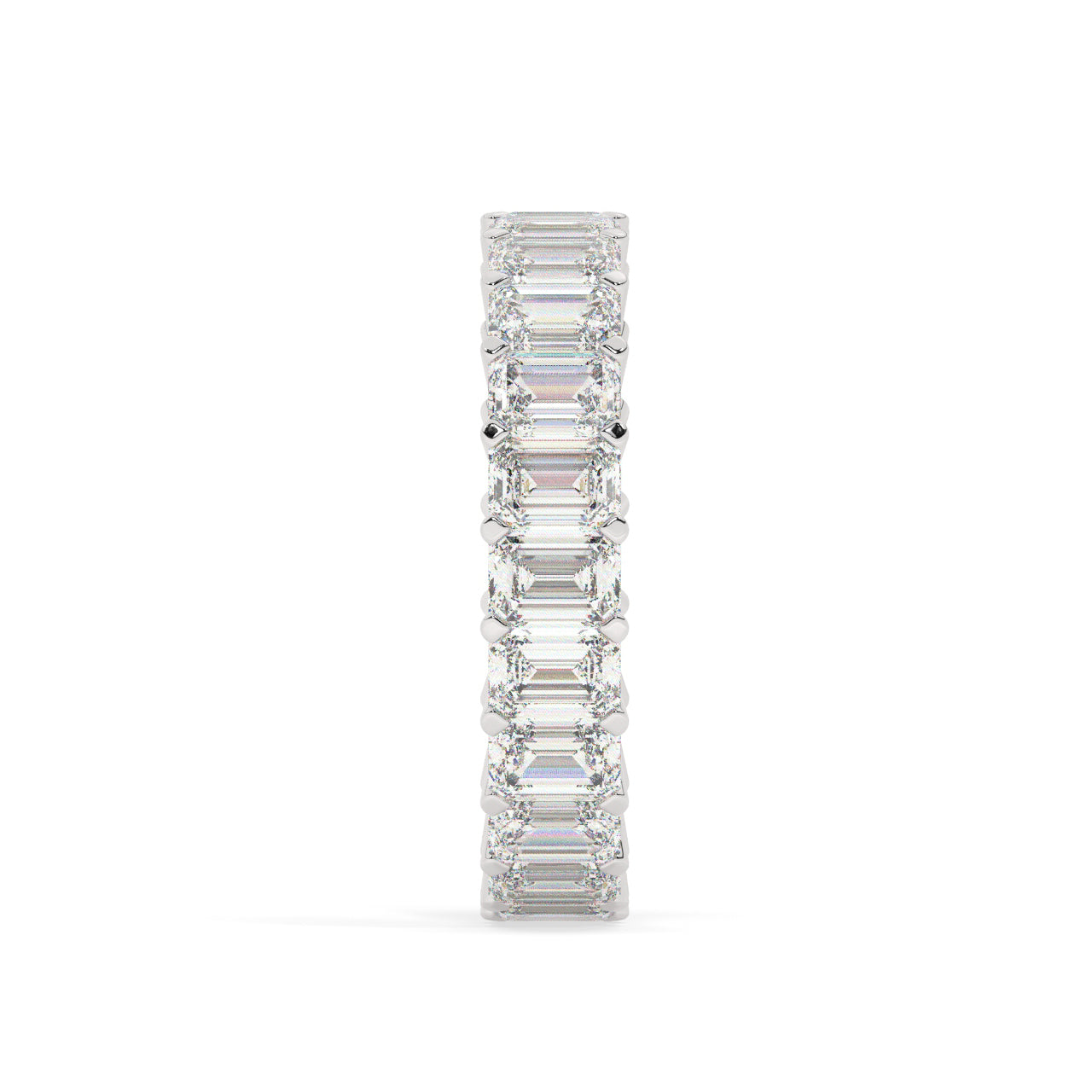 Emerald Cut Diamonds Eternity Ring - 0.25 Ct