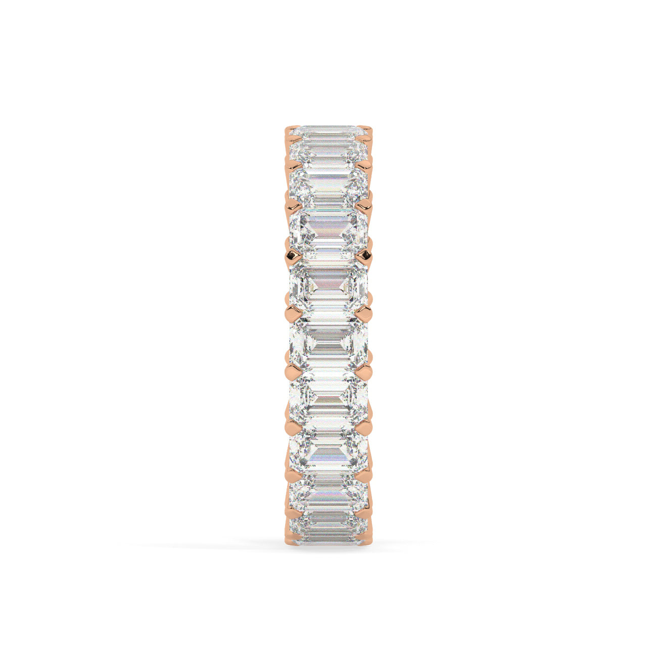 Emerald Cut Diamonds Eternity Ring - 0.25 Ct