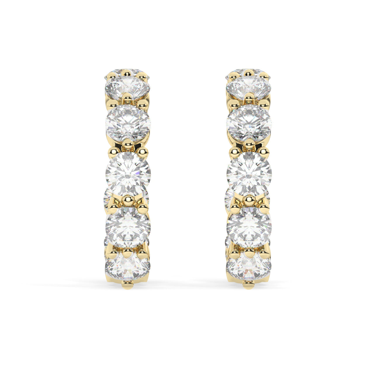 Diamond Hoop Earrings