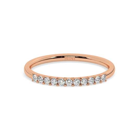 Diamond Row Ring - 0.15 Ct