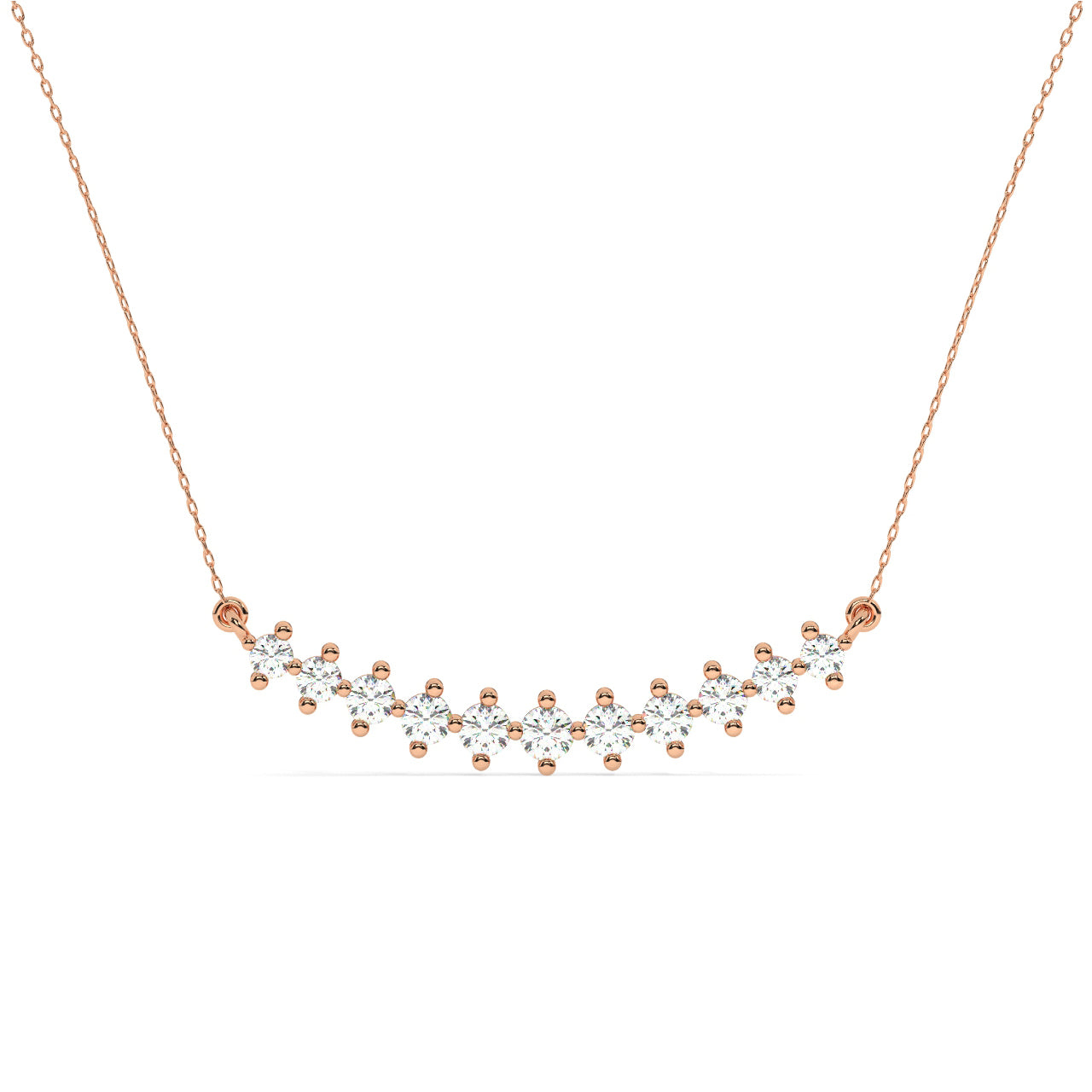 Diamonds Line Necklace