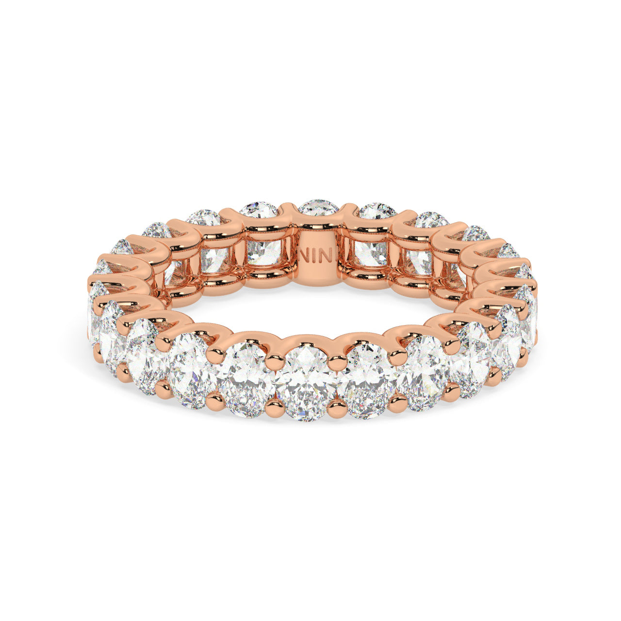 Oval Diamonds Eternity Ring - 0.15 Ct