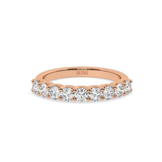 Half Eternity Diamond Ring - 0.70 Ct