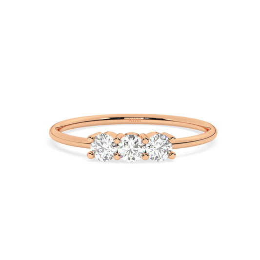 Mini Trio Diamond Ring