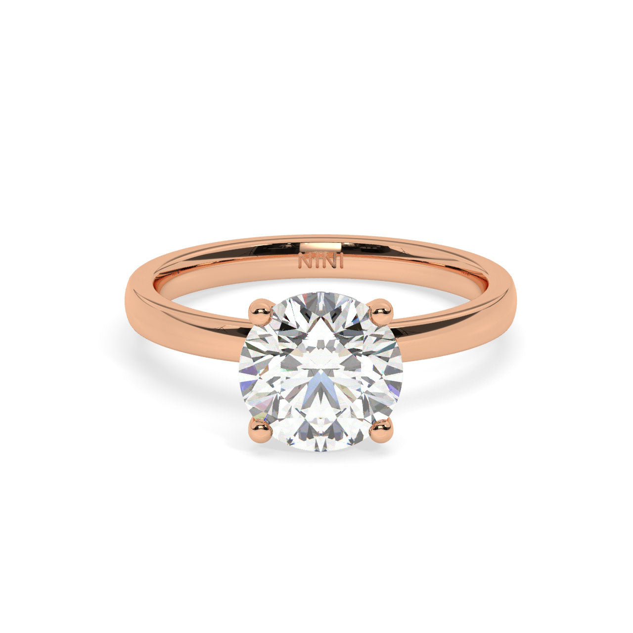Solitaire Engagement Ring 2.00 Ct - 4 Prongs