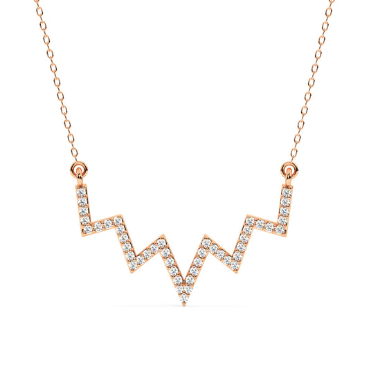Zig-Zag Diamonds Necklace