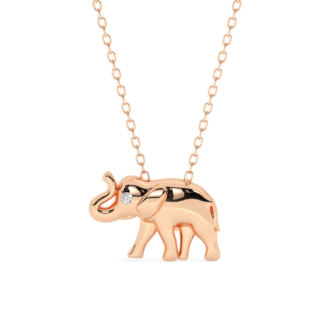 Elephant Diamond Necklace