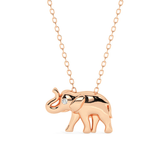 Elephant Diamond Necklace