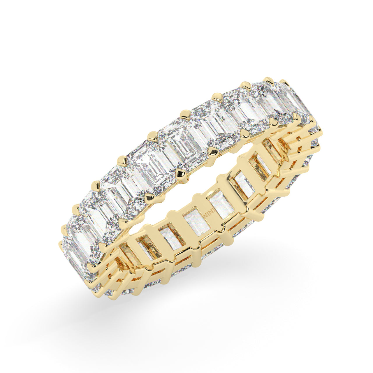 Emerald Cut Diamonds Eternity Ring - 0.25 Ct