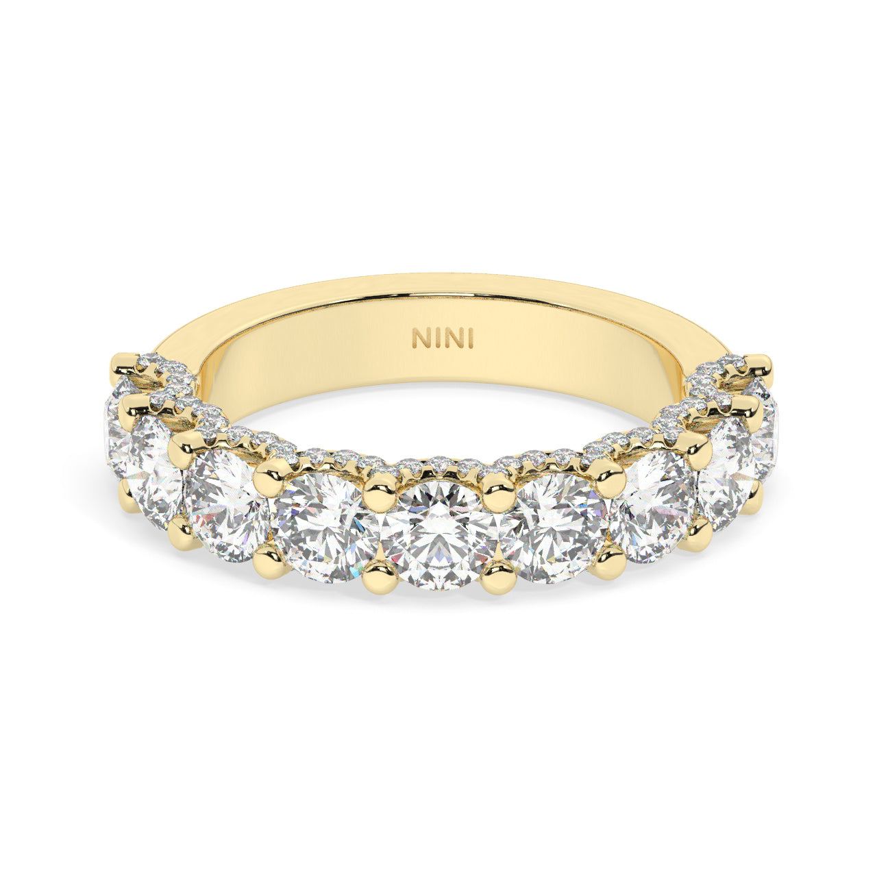 Bling Half Eternity Diamonds Ring