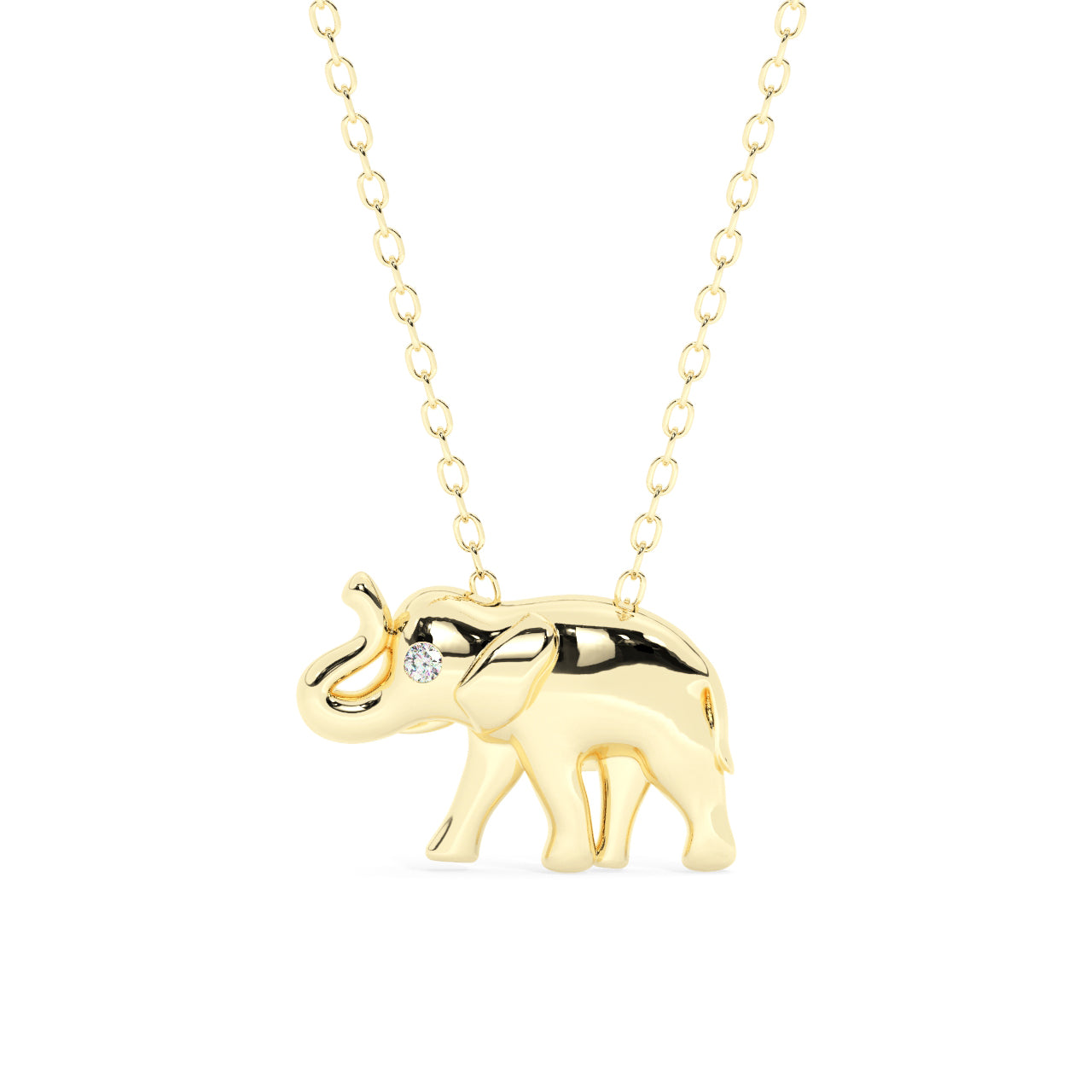 Elephant Diamond Necklace