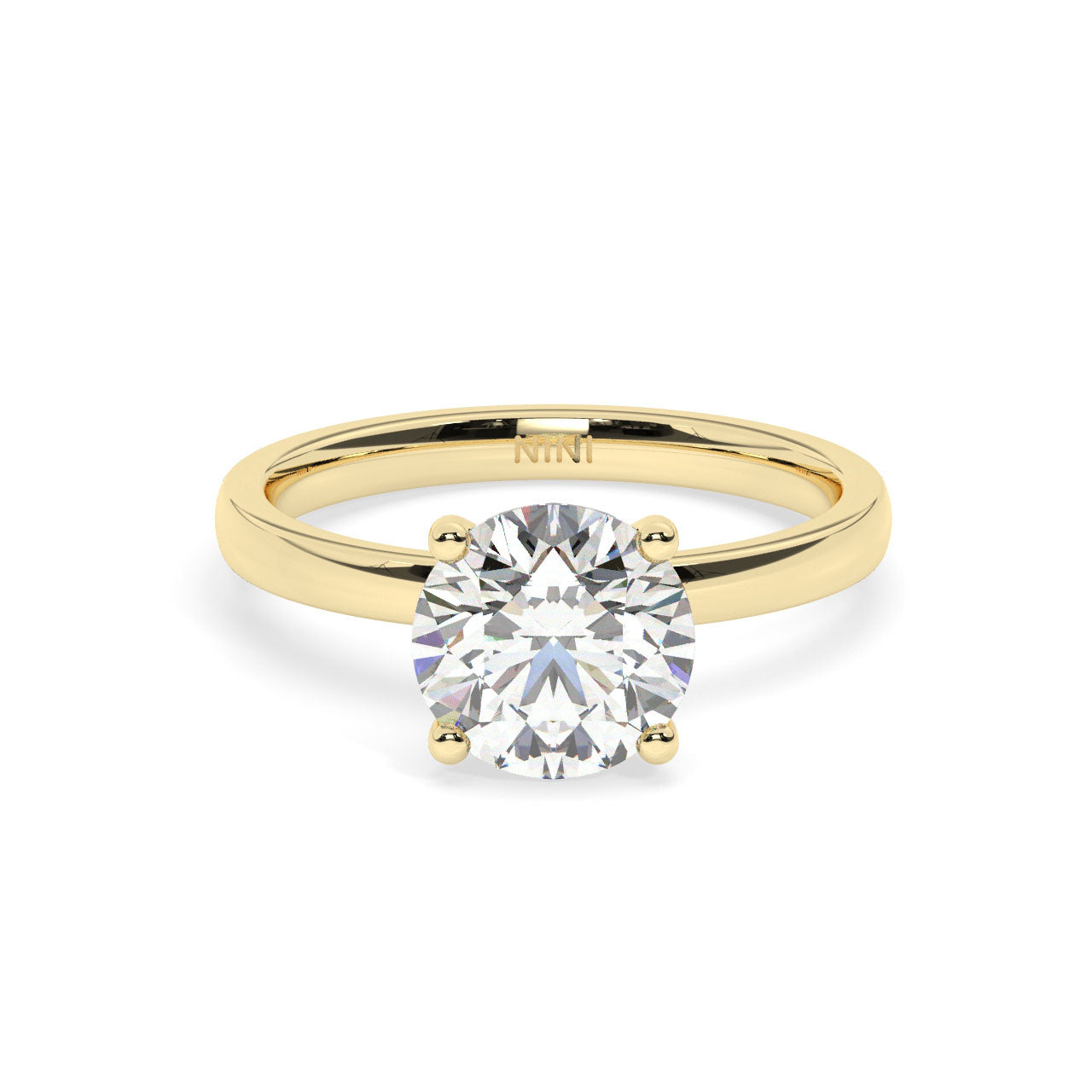 Solitaire Engagement Ring 2.00 Ct - 4 Prongs