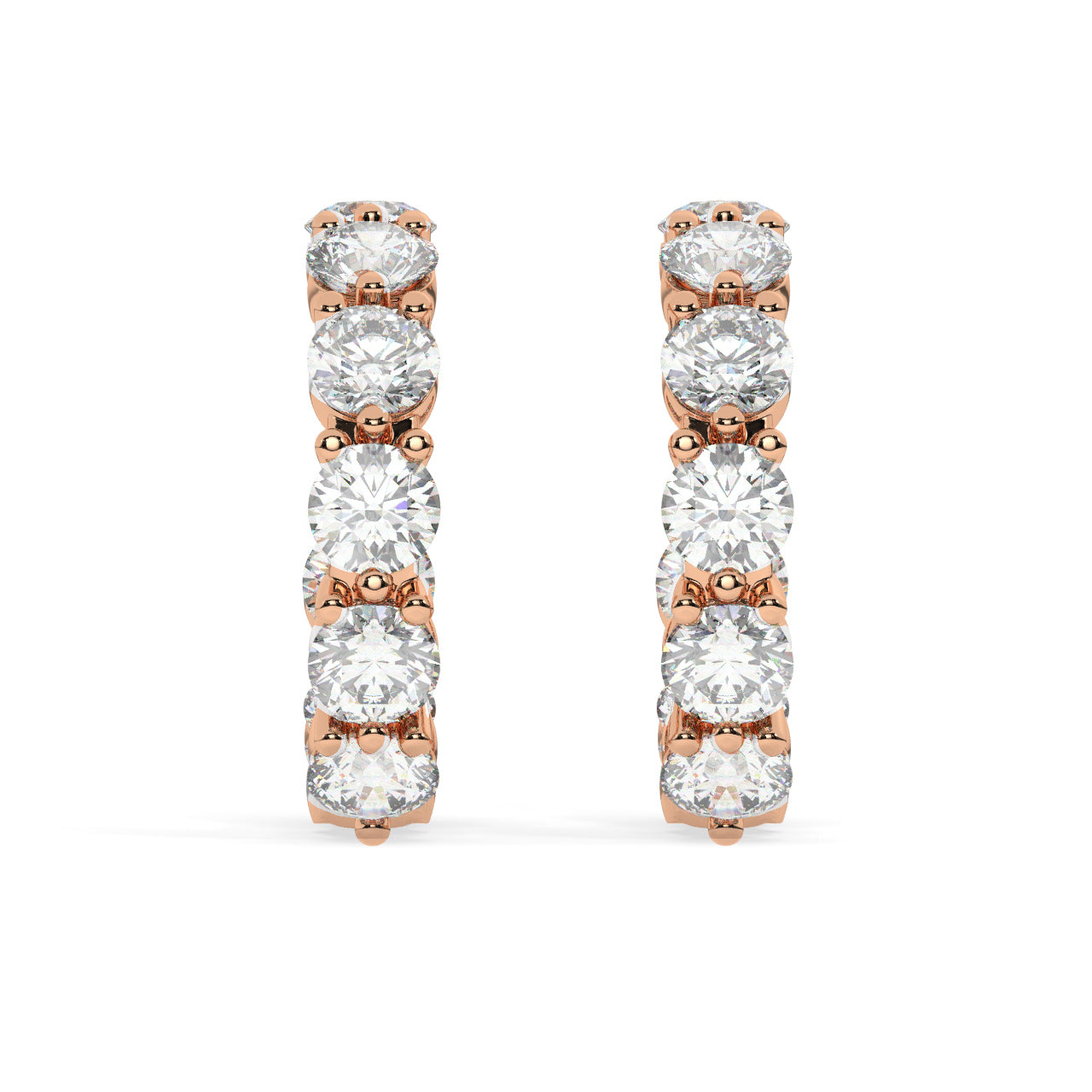 Diamond Hoop Earrings