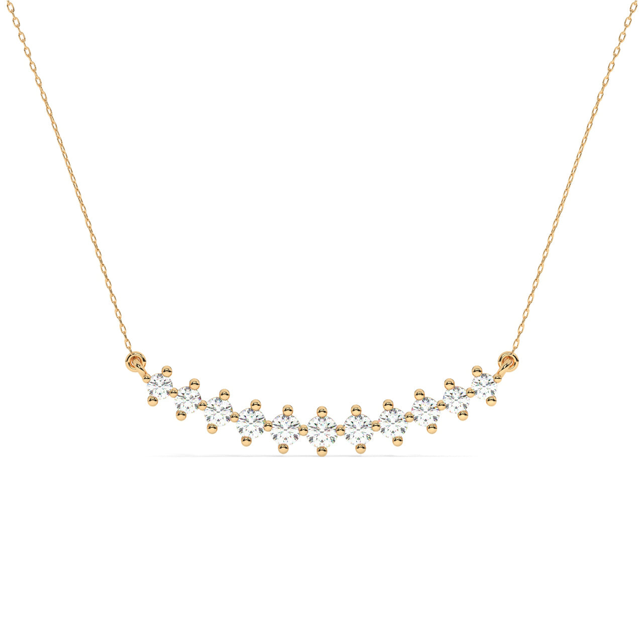 Diamonds Line Necklace
