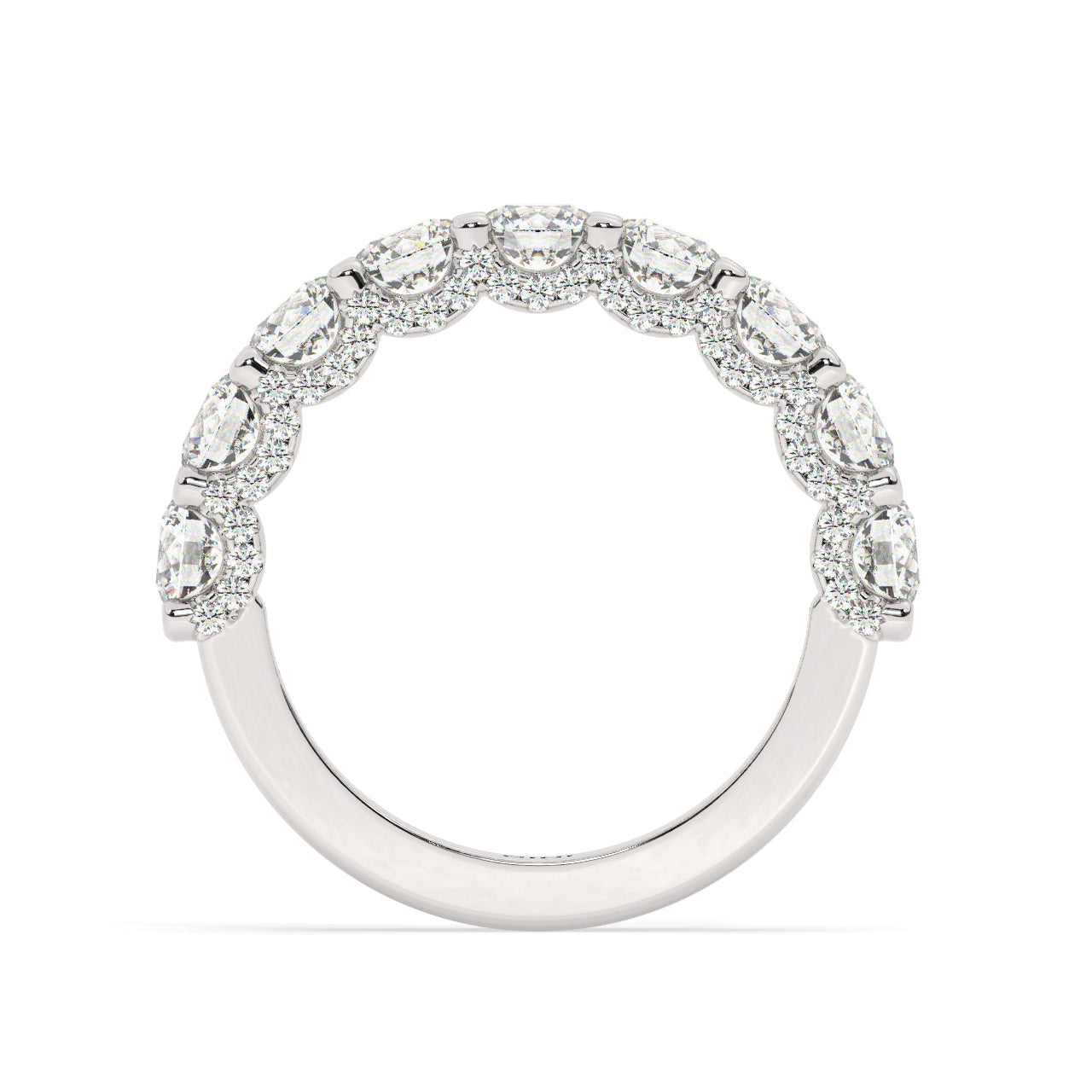 Bling Half Eternity Diamonds Ring