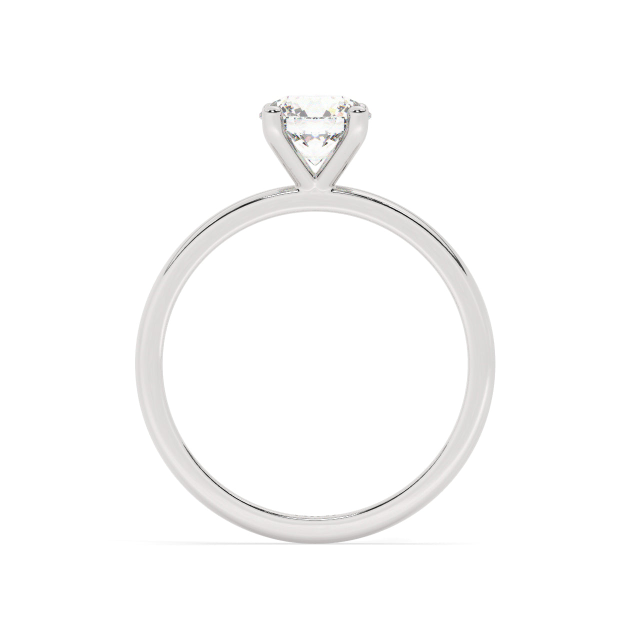 Solitaire Engagement Ring 0.50 Ct - 4 Prongs
