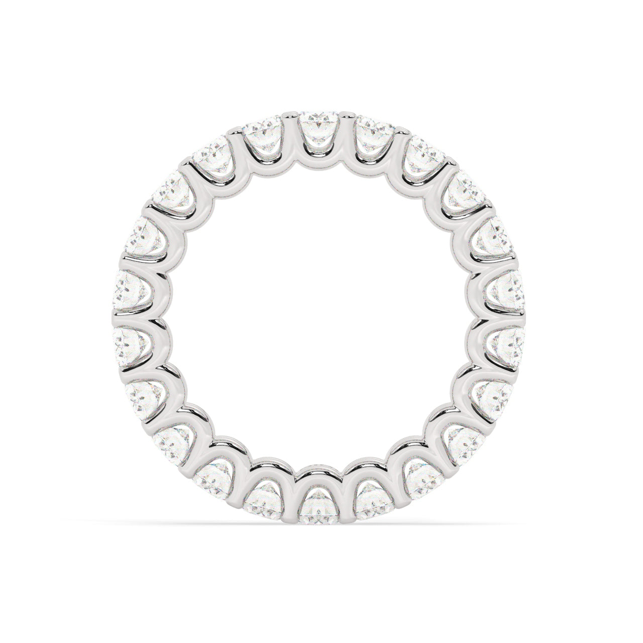 Oval Diamonds Eternity Ring - 0.15 Ct