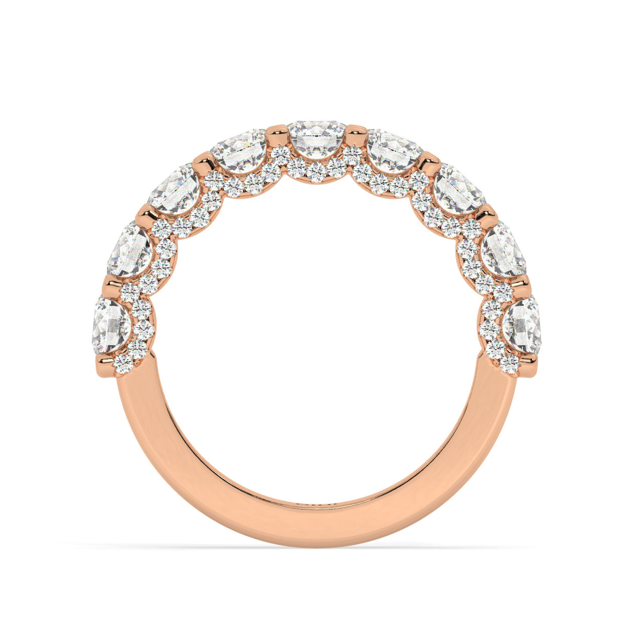 Bling Half Eternity Diamonds Ring
