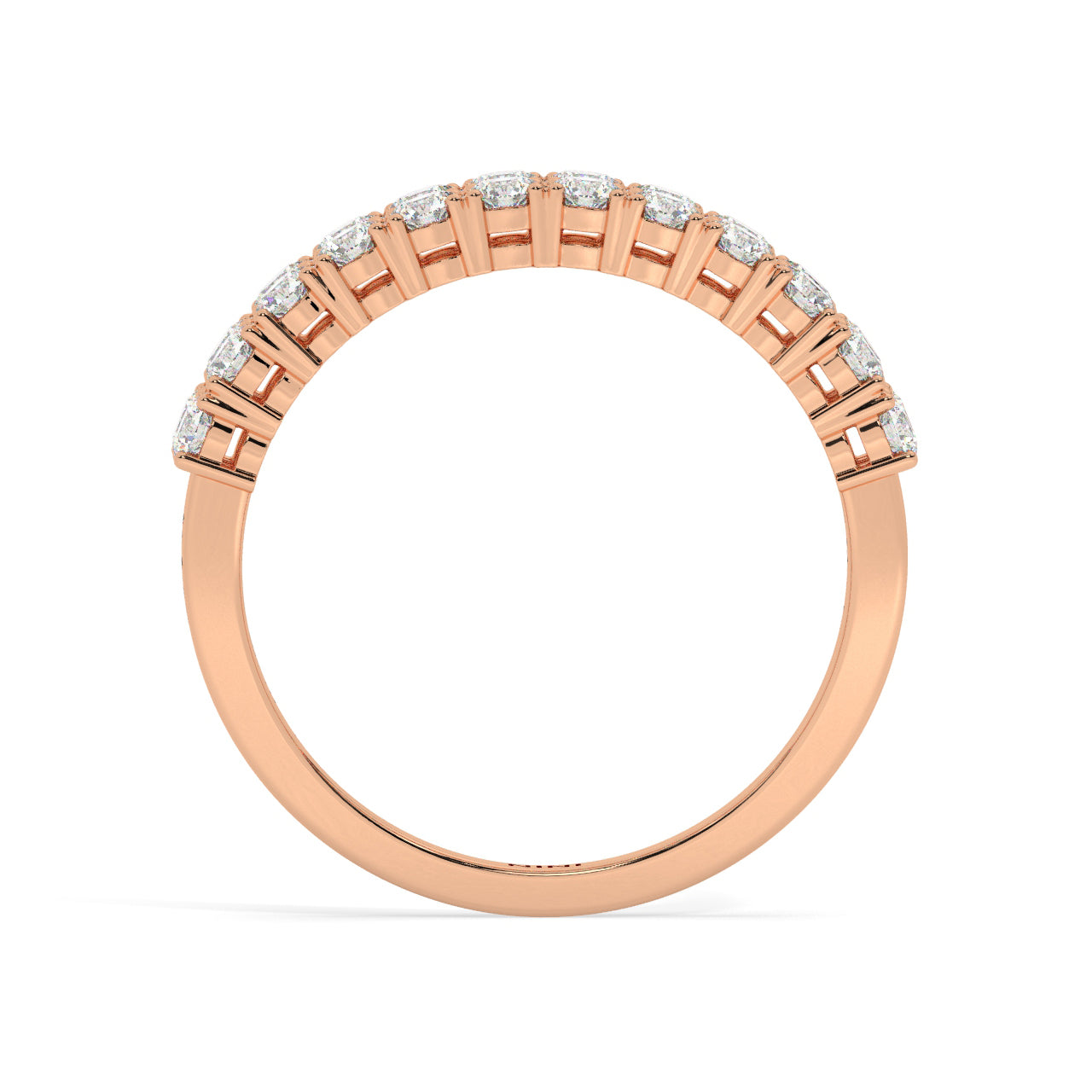 Diamond Double Row Ring - 1.10 Ct