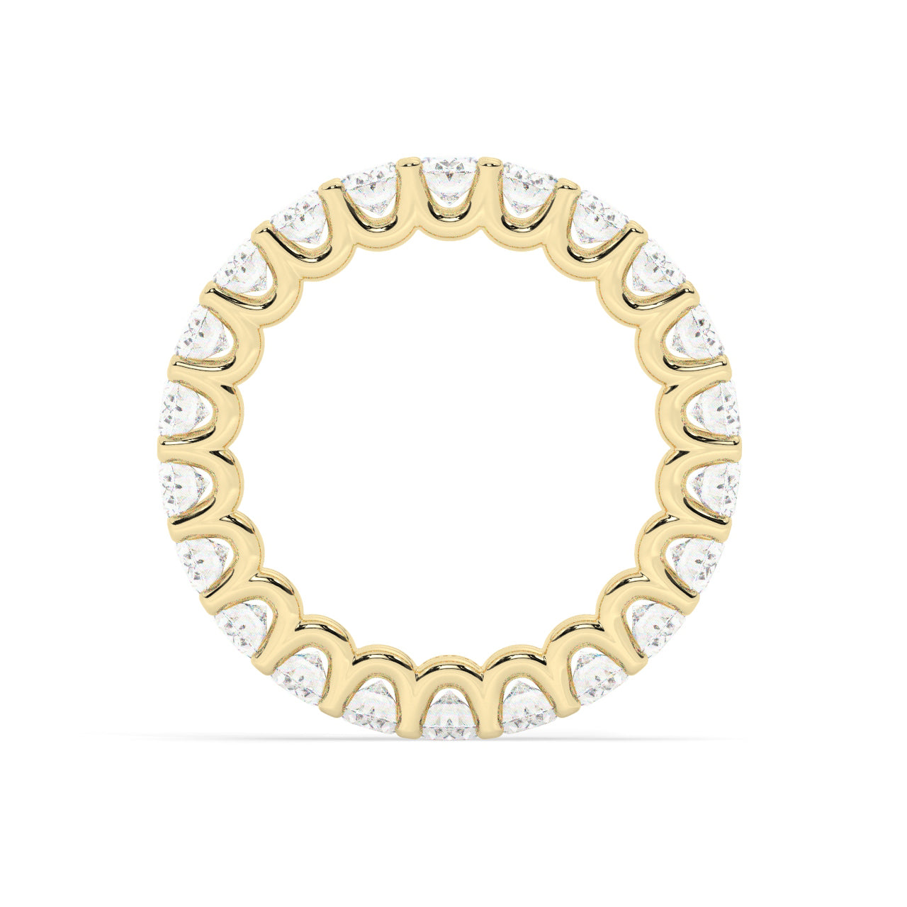 Oval Diamonds Eternity Ring - 0.15 Ct