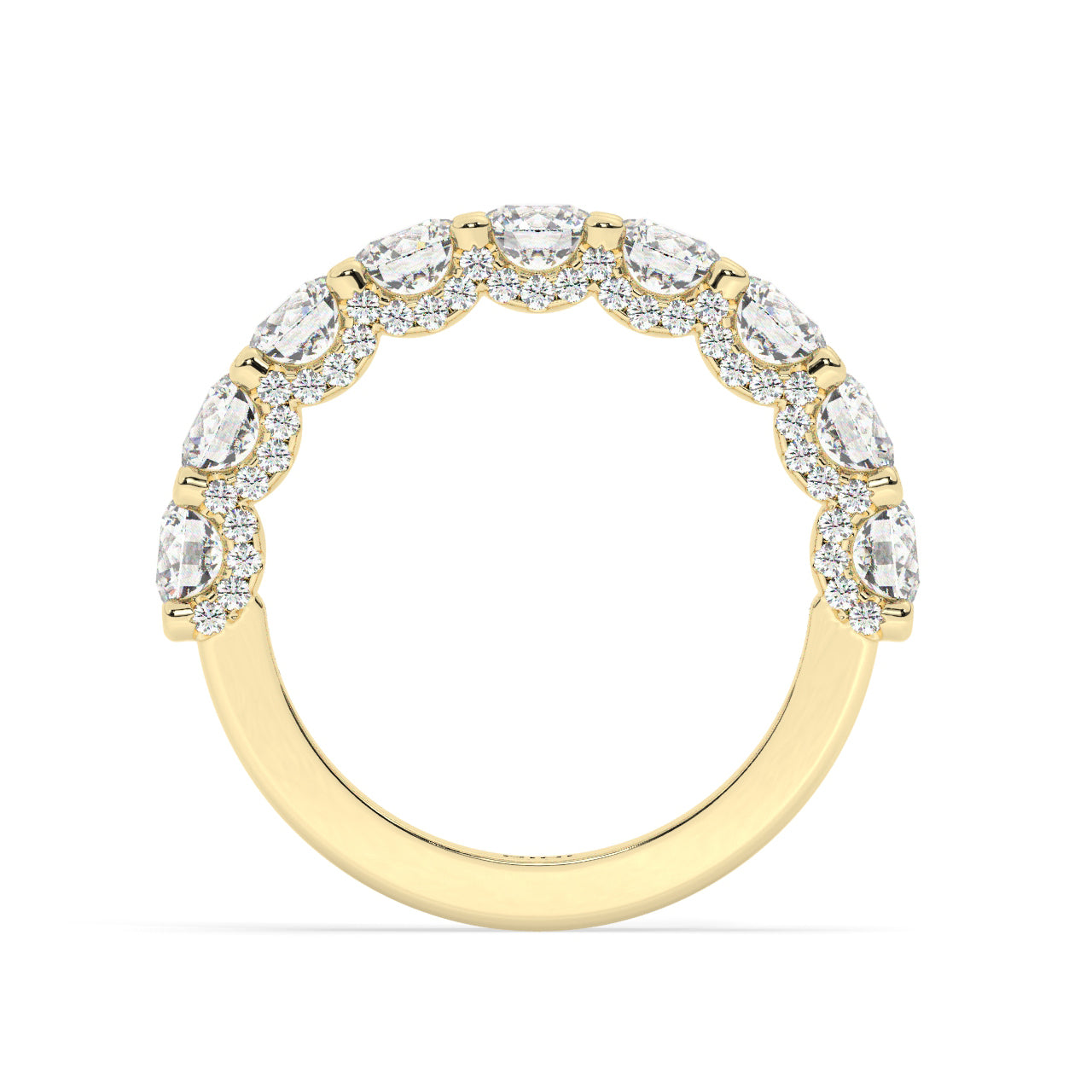 Bling Half Eternity Diamonds Ring