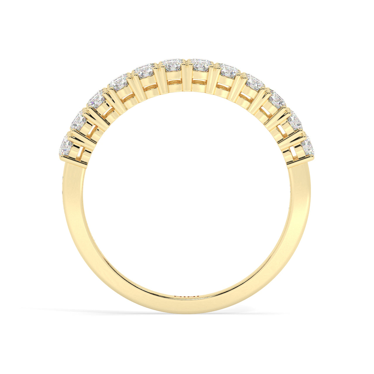 Diamond Double Row Ring - 1.10 Ct
