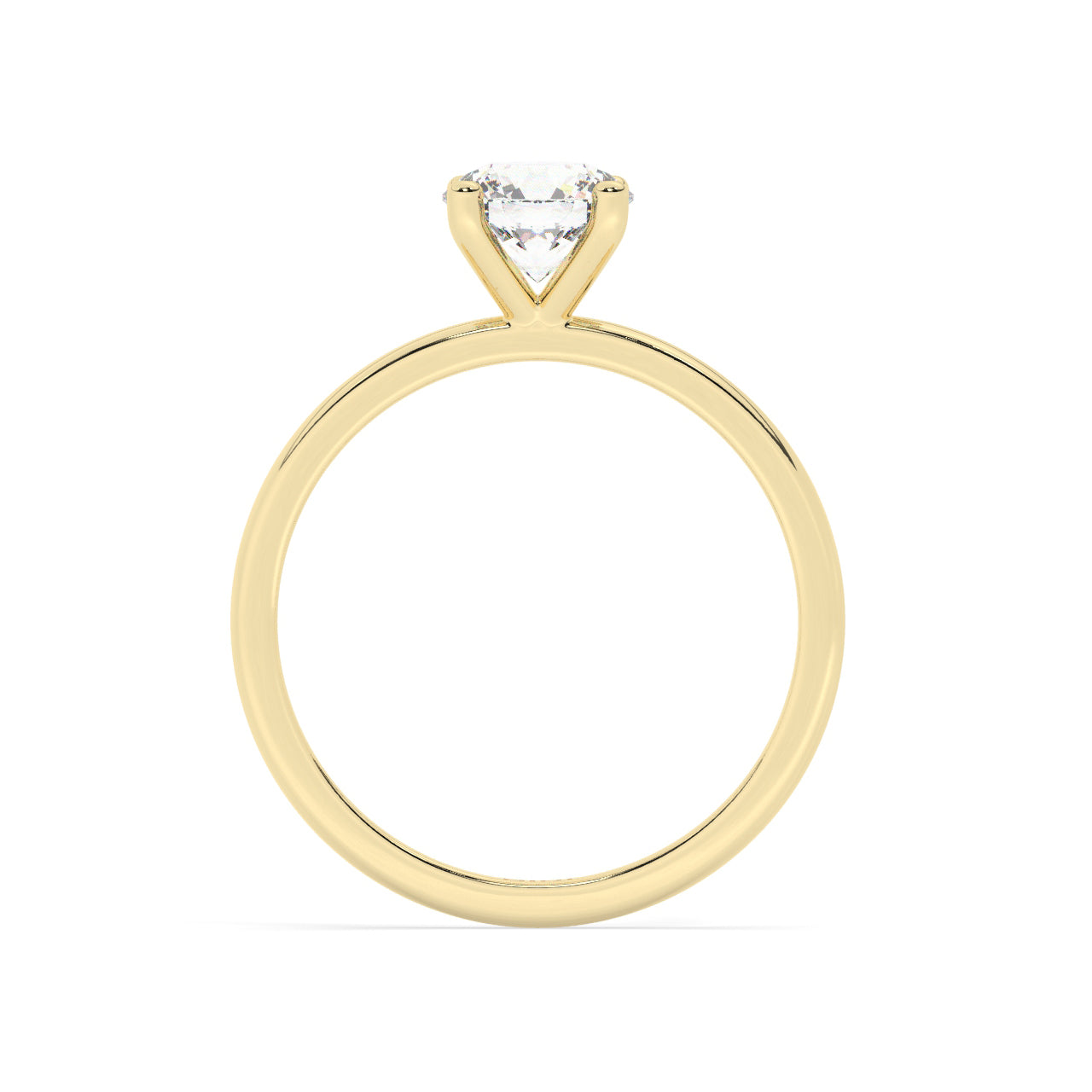 Solitaire Engagement Ring 0.50 Ct - 4 Prongs