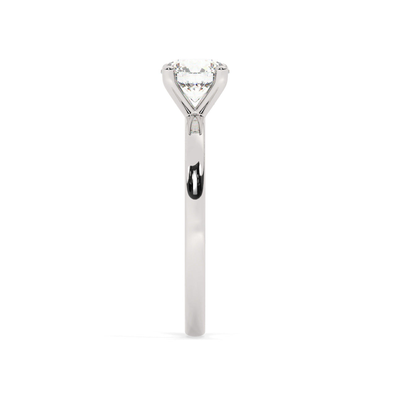 Solitaire Engagement Ring 0.50 Ct - 4 Prongs