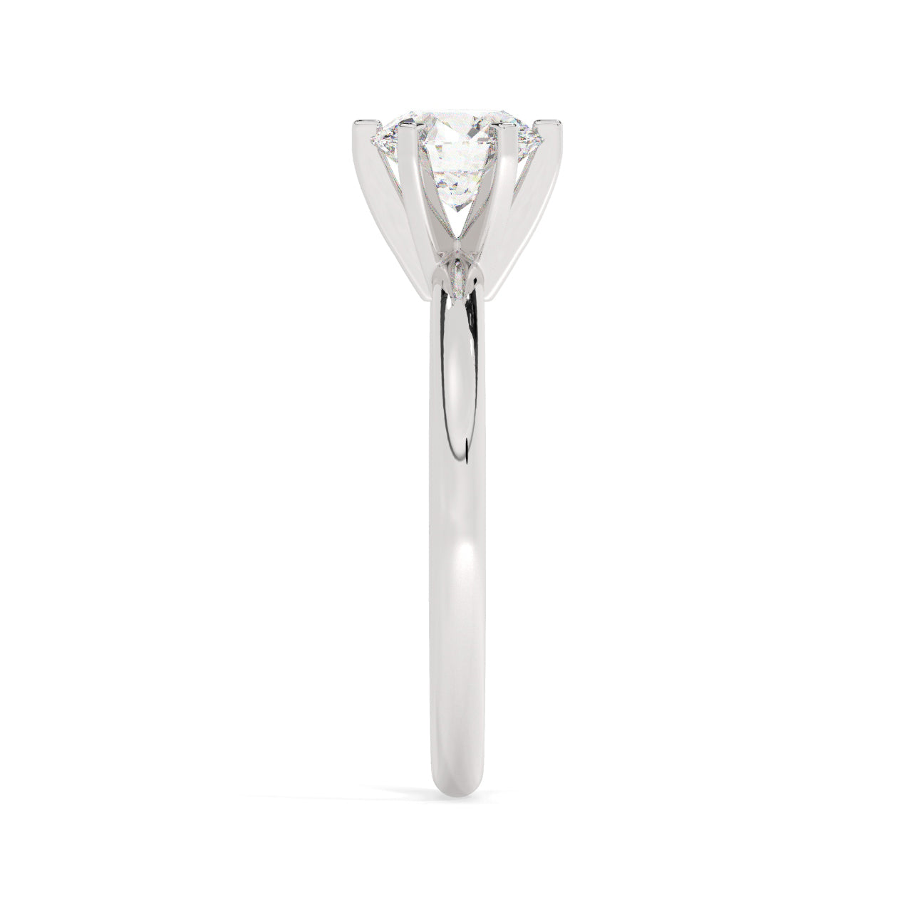 Solitaire Engagement Ring 1.00 Ct - 6 Prongs
