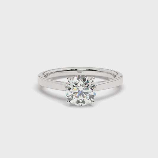 Solitaire Engagement Ring 1.00 Ct - 4 Prongs