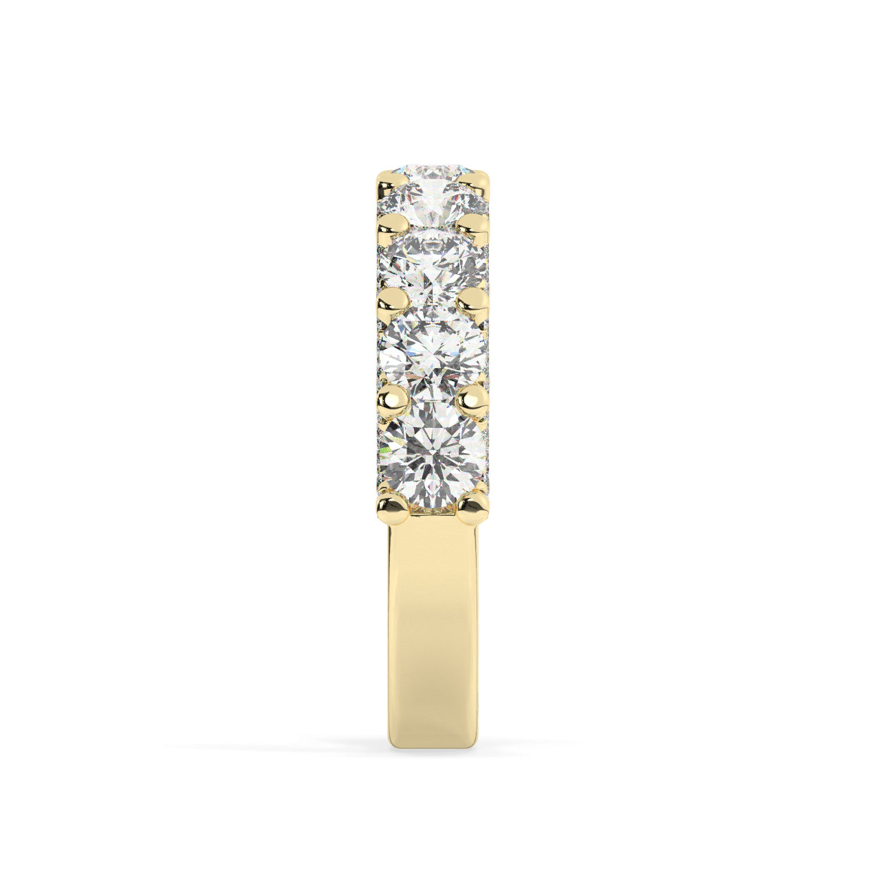 Bling Half Eternity Diamonds Ring