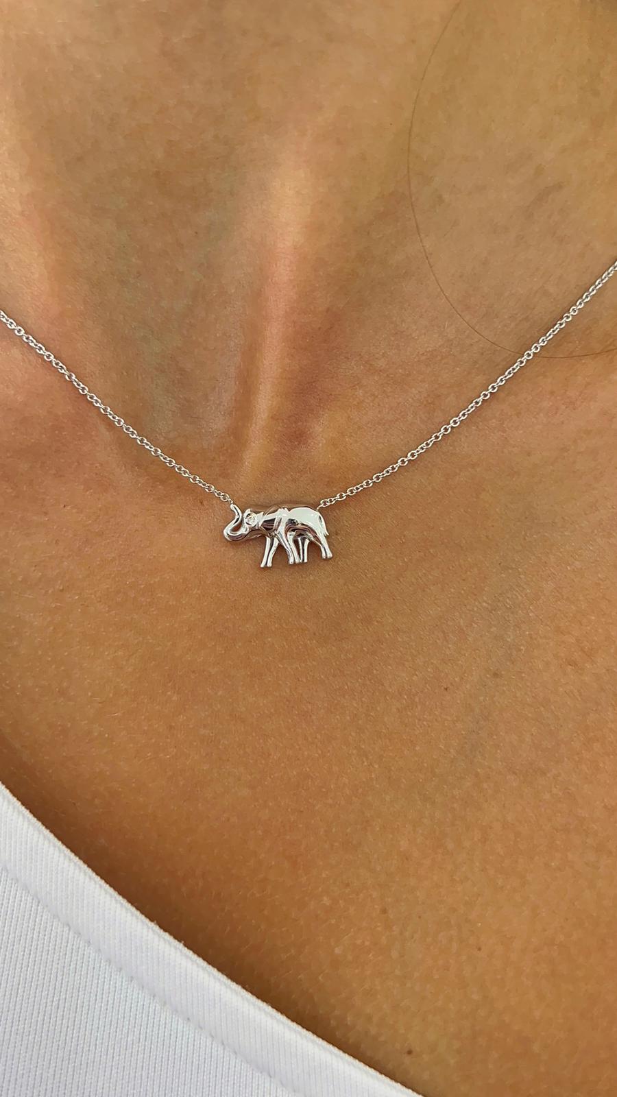 Elephant Diamond Necklace