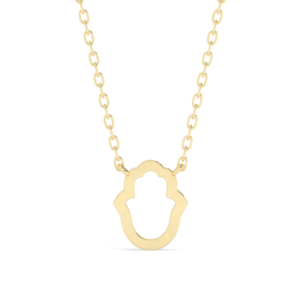 Gold Mini Hamsa Necklace