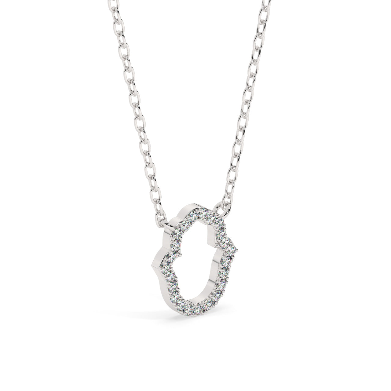 Mini Hamsa Diamond Necklace