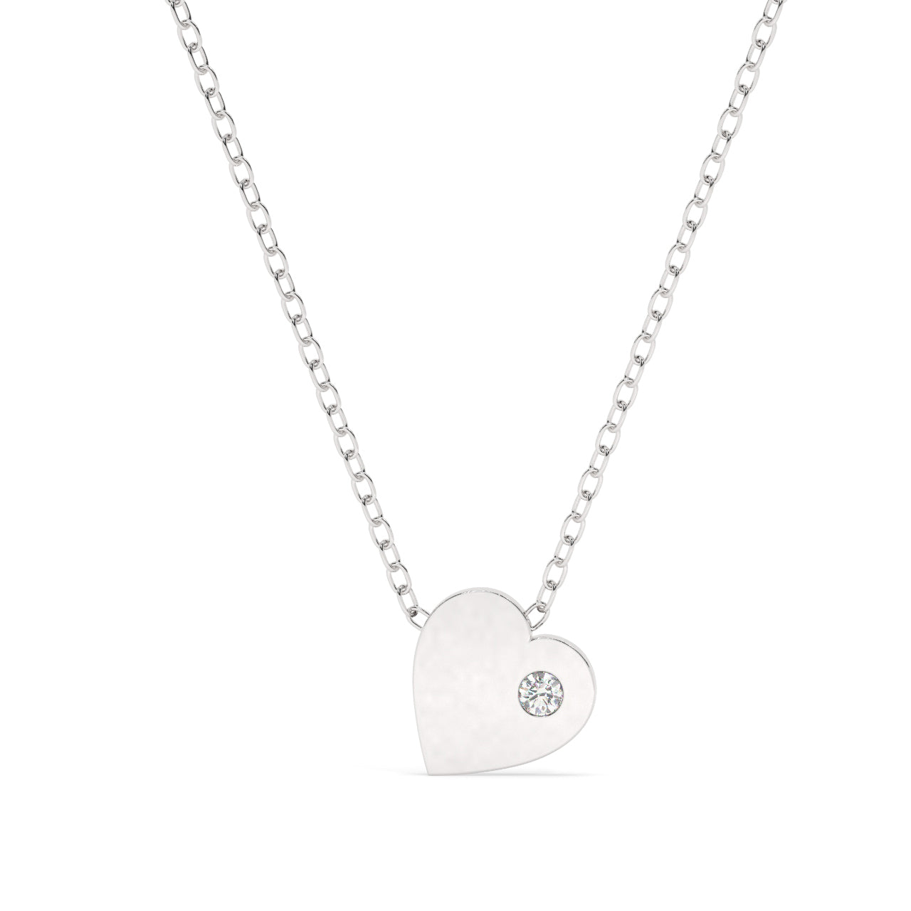 Offside Heart Diamond Necklace